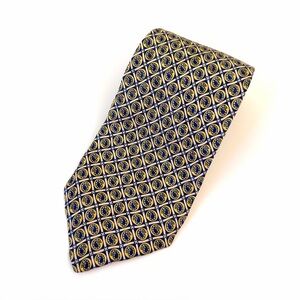 Vintage Robert Talbott Carter’s Hand Sewn Paisley Pattern Yellow Blue Silk Tie